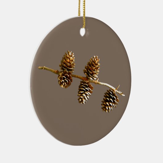 Pine Cones Keramik Ornament (Rechts)