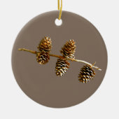 Pine Cones Keramik Ornament (Vorne)