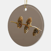 Pine Cones Keramik Ornament (Links)