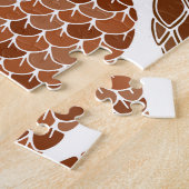 Pine cones Musterbeispiel. Puzzle (Seite)