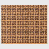 Pine Cones Nature Rustic Geschenkpapier (Flach)