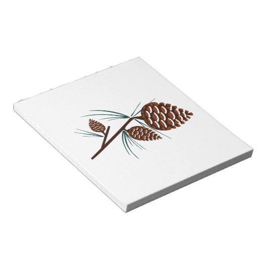 Pine Cones Notizblock (angewinkelt)