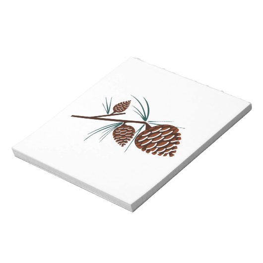 Pine Cones Notizblock (Rotiert)