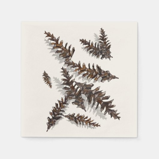 Pine Cones Paper Napkin Serviette (Vorderseite)