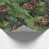 Pine Cones Pattern Geschenkpapier (Ecke)