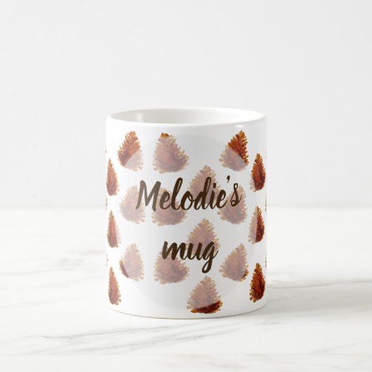 Pine Cones Pattern Tasse (Mittel)