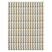 Pine Cones Pine Branches Gold Tischdecke (Vorderseite)
