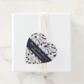 Pine Cones & Pine Needles Weihnachtsmuster Geschenkanhänger (Beispiel)