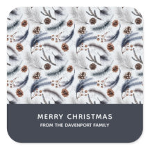 Pine Cones & Pine Needles Weihnachtsmuster