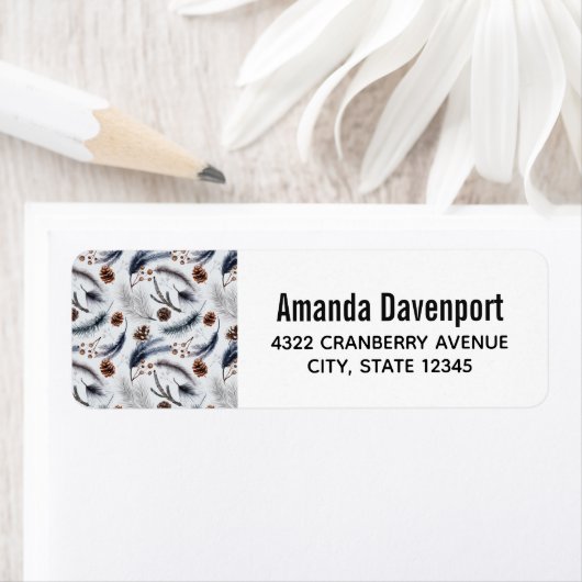 Pine Cones & Pine Needles Wintermuster (Insitu)