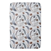 Pine Cones & Pine Needles Wintermuster Badematte (Vorderseite Vertikal)