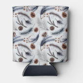 Pine Cones & Pine Needles Wintermuster Dosenkühler (Vorderseite)