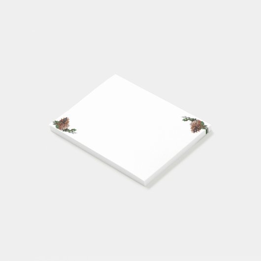 Pine Cones Post-it Klebezettel (angewinkelt)