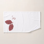 Pine Cones Red und Black Buffalo Kariert Badhandtuch Set (Handtuch)