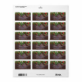 Pine Cones Rustic Holiday Rücksendeadresse Adressaufkleber (Vorne)