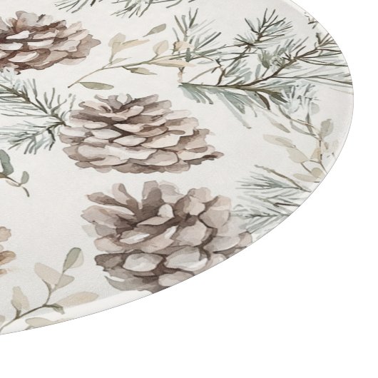 Pine Cones Schneidebrett (Ecke)