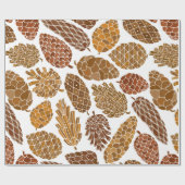 Pine cones seamless pattern geschenkpapier (Flach)