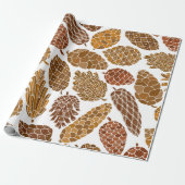Pine cones seamless pattern geschenkpapier (Ungerollt)