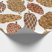 Pine cones seamless pattern geschenkpapier (Ecke)