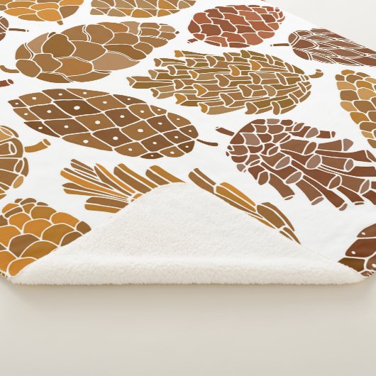Pine cones seamless pattern sherpadecke (3/4)