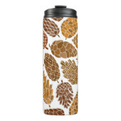 Pine cones seamless pattern thermosbecher (Vorderseite)