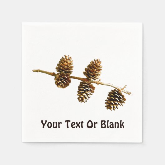 Pine Cones Serviette (Vorderseite)