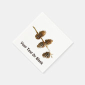 Pine Cones Serviette (Ecke)