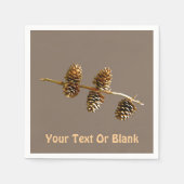 Pine Cones Serviette (Vorderseite)