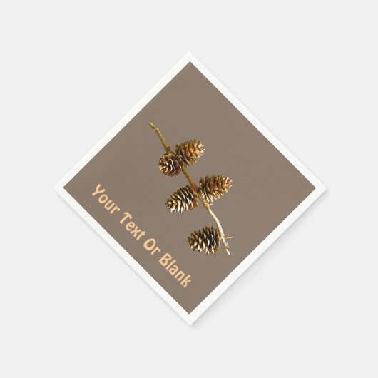 Pine Cones Serviette (Ecke)