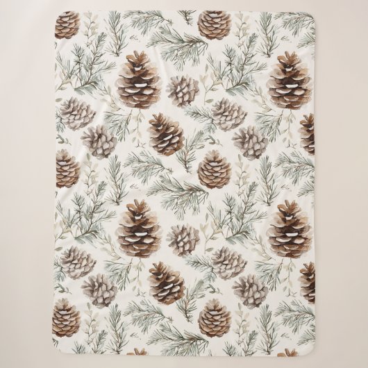 Pine Cones Sherpadecke (Vorderseite)