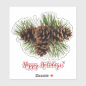 Pine Cones Sticker (Blatt)