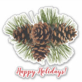 Pine Cones Sticker (Vorderseite)