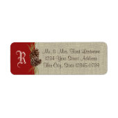 Pine Cones und Burlap Red (Vorne)