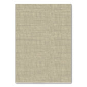 Pine Cones und Burlap Red Seating Card Tischnummer (Rückseite)