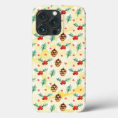 Pine Cones und Holly Christmas Pattern Case-Mate iPhone Hülle (Rückseite)