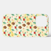 Pine Cones und Holly Christmas Pattern Case-Mate iPhone Hülle (Rückseite (Horizontal))