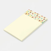 Pine Cones und Holly Christmas Pattern Post-it Klebezettel (angewinkelt)