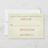 Pine Cones Wedding R.S.V.P. RSVP Karte (Rückseite)