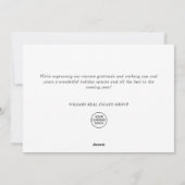 Pine Cones Weihnachten Rustikale Unternehmensgrüße (Rückseite)