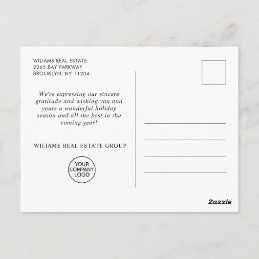 Pine Cones Weihnachtsfeiertag Firmengrüßen Postkarte (Rückseite)