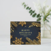 Pine Cones Weihnachtsfeiertag Firmengrüßen Postkarte (Stehend Vorderseite)