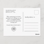 Pine Cones Weihnachtsfeiertag Firmengrüßen Postkarte (Rückseite)