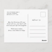 Pine Cones Weihnachtsfeiertag Firmengrüßen Postkarte (Rückseite)