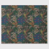 Pine Cones Weihnachtsfeiertag Geschenkpapier (Flach)