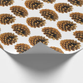 Pine cones Wrapping Paper Geschenkpapier (Ecke)