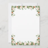 Pine Cones Wreath Christmas Holiday Open House Einladung (Rückseite)