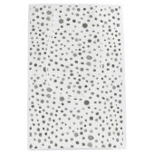 Pine Confetti Wasserfarbe Dots Geschenktasche Mittlere Geschenktüte (Vorderseite)