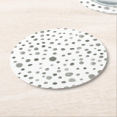 Pine Confetti Wasserfarbe Dots Paper Untersetzer (Angewinkelt)