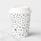 Pine Confetti Wasserfarbe Dots Papier Cup Pappbecher (Links)