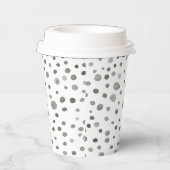 Pine Confetti Wasserfarbe Dots Papier Cup Pappbecher (Rechts)